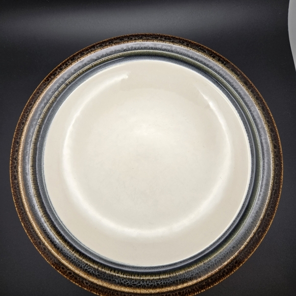 Pfaltzgraff Canyon Ridge-Brown, Olive & Blue Bands -Set of 2 Salad Plates-8" - Picture 4 of 6